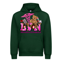Forest Green valentines day lvn licensed vocational nurse Urban Hoodie - AdoDesignShop