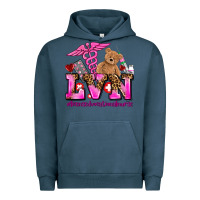 Pigment Midnight Navy valentines day lvn licensed vocational nurse Urban Hoodie - AdoDesignShop