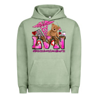 Pigment Oil Green valentines day lvn licensed vocational nurse Urban Hoodie - AdoDesignShop
