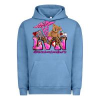 Pigment Pebble Blue valentines day lvn licensed vocational nurse Urban Hoodie - AdoDesignShop