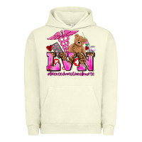 Pigment Pistachio valentines day lvn licensed vocational nurse Urban Hoodie - AdoDesignShop