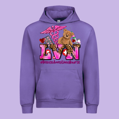 Valentines Day Lvn Licensed Vocational Nurse Urban Hoodie Designed By Adodesignshop