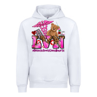 White valentines day lvn licensed vocational nurse Urban Hoodie - AdoDesignShop