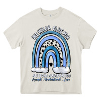 Cream we wear blue for autism awareness accept understan Heavy Core Tee - Artiststas