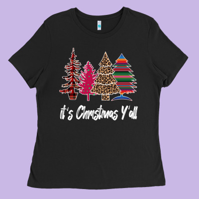 Merry Christmas Pine Tree Ladies Tee Designed By Bettercallsaul