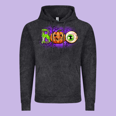 Boo Vintage Hoodie Designed By Cowgirlartshop