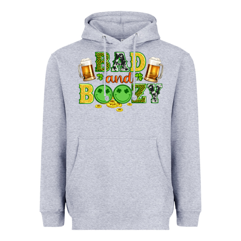 Bad And Boozy Wıth Beer And Coins Heavyweight Hoodie by Artiststas | Teevron