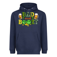 Navy bad and boozy wıth beer and coins Heavyweight Hoodie - Artiststas