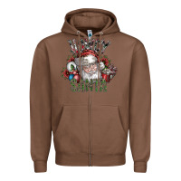 Chestnut howdy santa Zipper Hoodie - SublimationCraftShop