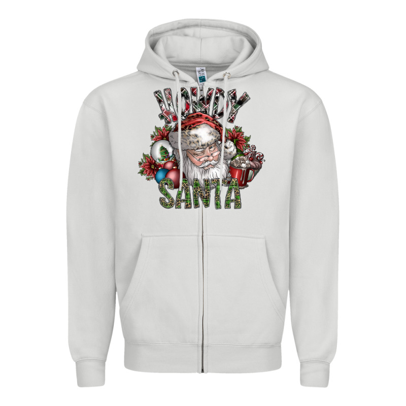 Howdy Santa Zipper Hoodie by SublimationCraftShop | Teevron