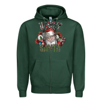 Sports Green howdy santa Zipper Hoodie - SublimationCraftShop