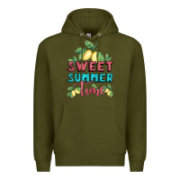 Army Green sweet summer time lemonade Premium Hoodie - BundleAndBundleShop