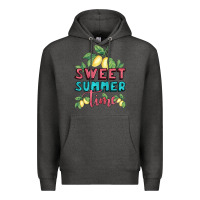 Charcoal Heather sweet summer time lemonade Premium Hoodie - BundleAndBundleShop