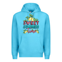 Ocean Blue sweet summer time lemonade Premium Hoodie - BundleAndBundleShop
