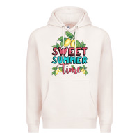 Pale Pink sweet summer time lemonade Premium Hoodie - BundleAndBundleShop