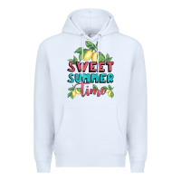 White sweet summer time lemonade Premium Hoodie - BundleAndBundleShop