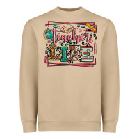 Mushroom Teacher life leopard frame Heavyweight Sweatshirt - LillyAllenDesigns
