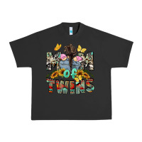 Pigment Black mom of twins girls mother's day Urban Heavy Tee - CowGirlArtShop