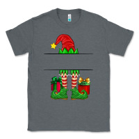 Charcoal Heather christmas elf custom name Classic Tee - Artiststas
