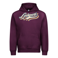 Mauve Wine I Love Lockport City Usa Retro Vintage Urban Hoodie - minhPixels