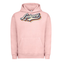 Pigment Salmon I Love Lockport City Usa Retro Vintage Urban Hoodie - minhPixels