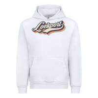 White I Love Lockport City Usa Retro Vintage Urban Hoodie - minhPixels