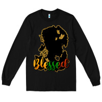 Black Blessed black history Long Sleeve Tee - HowdyJamesFarm