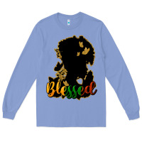 Colony Blue Blessed black history Long Sleeve Tee - HowdyJamesFarm