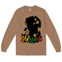 Toasted Coconut Blessed black history Long Sleeve Tee - HowdyJamesFarm