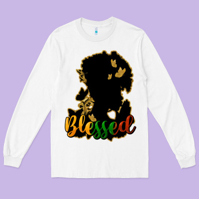 Blessed Black History Long Sleeve Tee Designed By Howdyjamesfarm