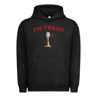 Pigment Black i'm trash forky Urban Hoodie - minhPixels