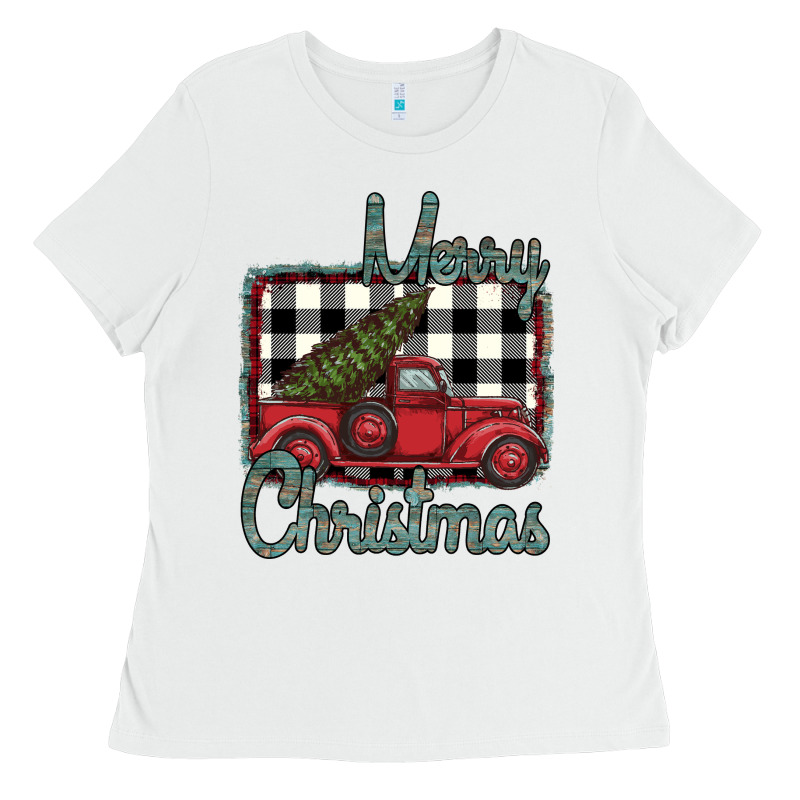 Merry Christmas Truck Ladies Tee by Bettercallsaul | Teevron