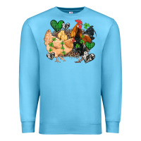 Ocean Blue st patricks day coop animals Premium Sweatshirt - Artiststas
