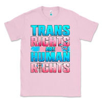 Bubblegum Pink Trans rights are human rights Classic Tee - NancyCooperArtShop