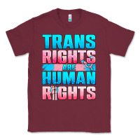 Burgundy Trans rights are human rights Classic Tee - NancyCooperArtShop