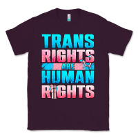 Plum Trans rights are human rights Classic Tee - NancyCooperArtShop
