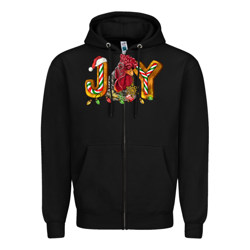 Joy Rooster Zipper Hoodie by LillyAllenDesigns | Teevron