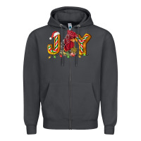 Smoke Joy Rooster Zipper Hoodie - LillyAllenDesigns