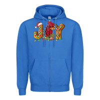 True Royal Joy Rooster Zipper Hoodie - LillyAllenDesigns