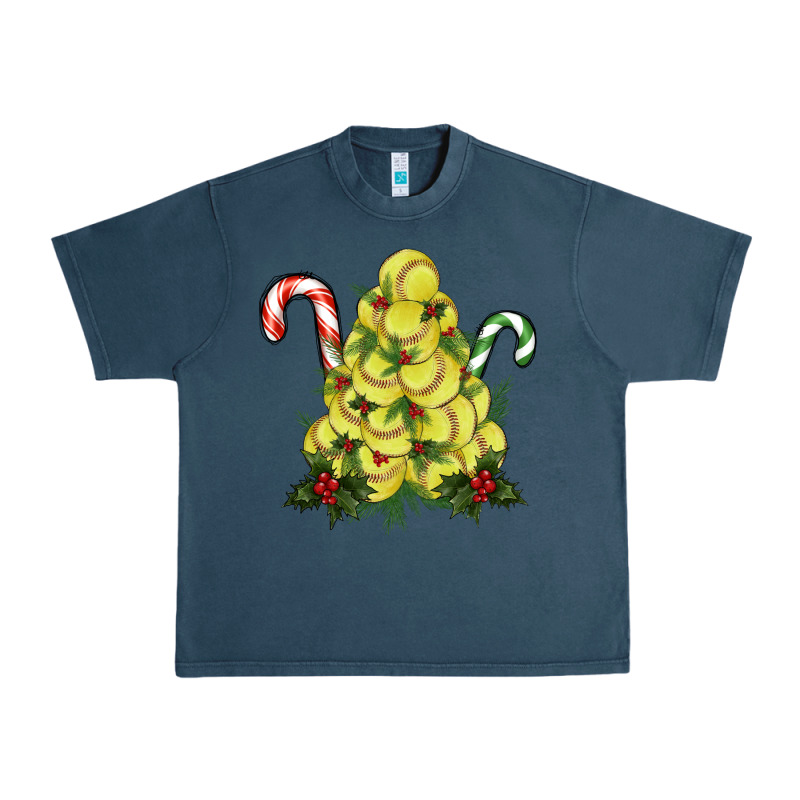 Lightning Softball Christmas Tree Urban Heavy Tee by RanaPortraitStore | Teevron