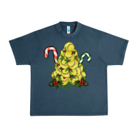 Midnight Navy Lightning Softball Christmas Tree Urban Heavy Tee - RanaPortraitStore