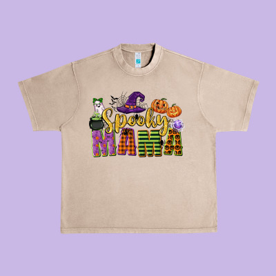 Spooky Mama Urban Heavy Tee Designed By Cowgirlartshop