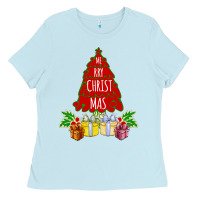Baby Blue Red Merry Christmas 2020 Ladies Tee - Bettercallsaul