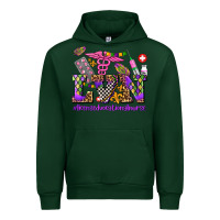 Forest Green mardi gras  lvn licensed vocational nurse Urban Hoodie - AdoDesignShop