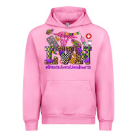 Fuchsia Pink mardi gras  lvn licensed vocational nurse Urban Hoodie - AdoDesignShop