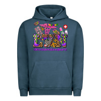 Pigment Midnight Navy mardi gras  lvn licensed vocational nurse Urban Hoodie - AdoDesignShop