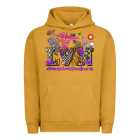 Pigment Peanut Butter mardi gras  lvn licensed vocational nurse Urban Hoodie - AdoDesignShop