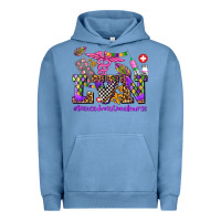 Pigment Pebble Blue mardi gras  lvn licensed vocational nurse Urban Hoodie - AdoDesignShop