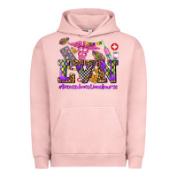 Pigment Salmon mardi gras  lvn licensed vocational nurse Urban Hoodie - AdoDesignShop