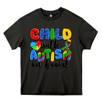 Asphalt child with autism on board Heavy Core Tee - Artiststas